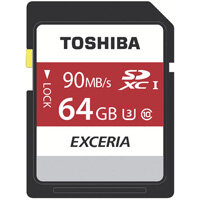 Toshiba Exceria N302 SDXC Class Memory Card 10 64GB THN-N302R0640E4 Toshiba Exceria N302 SDXC Class Memory Card 10 64GB THN-N302R0640E4