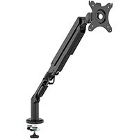 Triton Gas Lift Single Monitor Arm - Black