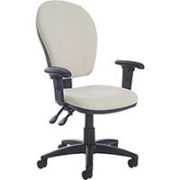 Torun high back PCB 3 lever operators chair with adjustable arms, chrome base and lumbar - made to order Torun high back PCB 3 lever operators chair with adjustable arms, chrome base and lumbar - made to order