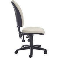 Torun high back asynchro 2 lever operators chair with no arms, chrome base, seat slide and lumbar - made to order Torun high back asynchro 2 lever operators chair with no arms, chrome base, seat slide and lumbar - made to order