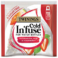 Twinings Cold Infuse Watermelon Mint and Strawberry Pack of 100 F15120 Twinings Cold Infuse Watermelon Mint and Strawberry Pack of 100 F15120