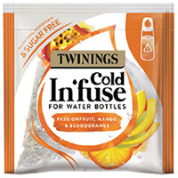 Twinings Cold Infuse Passionfruit Mango & Blood Orange Pack of 100 F15121 Twinings Cold Infuse Passionfruit Mango & Blood Orange Pack of 100 F15121