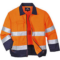 Portwest TX70 Madrid Hi-Vis Jacket Orange & Navy Small