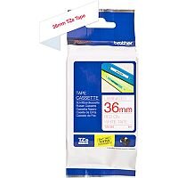 Brother TZe-262 36mm Red on White Standard Adhesive Laminated TZe Tape Cassette 8 Metres Brother TZe-262 36mm Red on White Standard Adhesive Laminated TZe Tape Cassette 8 Metres