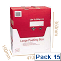 Postpak Large Mailing/Postal Boxes 473x368x195mm Pack of 15 Postpak Large Mailing/Postal Boxes 473x368x195mm Pack of 15