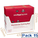 Ownbrand Postpak Airmail Packing Boxes 475x250x150mm Pack of 15 Ownbrand Postpak Airmail Packing Boxes 475x250x150mm Pack of 15
