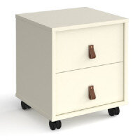 Universal Mobile Pedestal With Drawers 400Mm Deep - White With White Drawers Universal Mobile Pedestal With Drawers 400Mm Deep - White With White Drawers