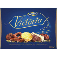 McVities Victoria Assortment Of Chocolate Biscuits Selection Box Carton 300g (Pack 1) 28780 McVities Victoria Assortment Of Chocolate Biscuits Selection Box Carton 300g (Pack 1) 28780