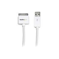 StarTech 3m 10 ft Long Apple 30-pin Dock Connector to USB Cable for iPhone / iPod / iPad with Stepped Connector USB2ADC3M StarTech 3m 10 ft Long Apple 30-pin Dock Connector to USB Cable for iPhone / iPod / iPad with Stepped Connector USB2ADC3M