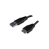StarTech 1m 3ft Slim SuperSpeed USB 3.0 A to Micro B Cable M/M 1 x Type A Male USB 1 x Micro Type B Male USB Nickel Plated Connector Black USB3AUB1MS StarTech 1m 3ft Slim SuperSpeed USB 3.0 A to Micro B Cable M/M 1 x Type A Male USB 1 x Micro Type B Male USB Nickel Plated Connector Black USB3AUB1MS