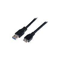 StarTech.com 1m (3ft) USB 3.0 A to Micro B Cable - Male to Male - First End: 1 x Type A Male USB - Second End: 1 x 10-pin Micro Type B Male USB - 5 Gbit/s - Shielding - Nickel Plated Connector