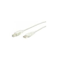 StarTech 6 ft Clear A to B USB 2.0 Cable M/M 1 x Type A Male USB 1 x Type B Male USB Transparent USBFAB6T StarTech 6 ft Clear A to B USB 2.0 Cable M/M 1 x Type A Male USB 1 x Type B Male USB Transparent USBFAB6T