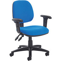 Vantage Plus medium back PCB operators chair with adjustable arms, seat slide and lumbar - made to order Vantage Plus medium back PCB operators chair with adjustable arms, seat slide and lumbar - made to order
