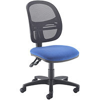 Jota Mesh Medium Back Operators Chair With No Arms - Blue