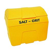 Winter Lockable Salt and Grit Bin Yellow 400 Litre No Hopper 317074