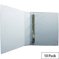 Presentation 4D-Ring Binder 40mm White Pack of 10 WX01329