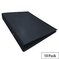 Ring Binder A4 Black Pack of 10 WX02005