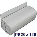Whitebox 2 Ply White C-Fold Hand Paper Towels (Pack of 2400) WX43095 Whitebox 2 Ply White C-Fold Hand Paper Towels (Pack of 2400) WX43095
