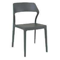 SNOW Side Chair - Polypropylene - Indoor & Outdoor - Dark Grey