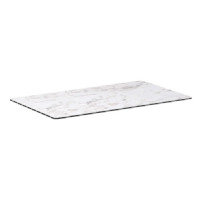 EXTREMA - Table Top - White Carrara Marble Effect - Indoor & Outdoor - 1190 x 690mm