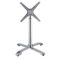 Auto Adjust SX26 - Dining Table Base - Self Levelling - Stackable - Indoor & Outdoor - Aluminium - X Base