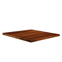 Solid Ash - Table Top - Dark Walnut - 600 x 600mm - Indoor Only