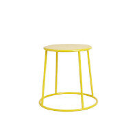 MAX 45 Low Stool - Tubular Steel Frame - Indoor Only - Yellow