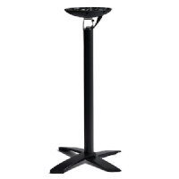 SPACEGUARD Poseur Table Base - Aluminium - Flip Top - Stackable - Indoor & Outdoor - Black