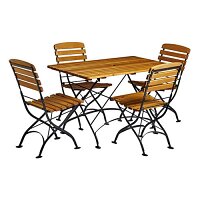 Arch Folding Rectangular Dining Set - Suitable for Indoor & Outdoor Use