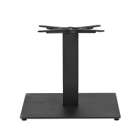 BOSTON SLEEK - Coffee Table Base - Small Rectangle - Indoor Only - Brushed Steel - Matt Black