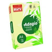 Rey Adagio Card A4 160gsm Canary (Ream 250) ADAGI160X473