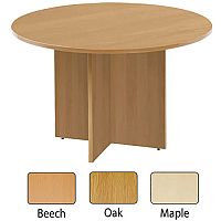 Arista 1200mm Round Meeting Table Maple KF72050 Arista 1200mm Round Meeting Table Maple KF72050