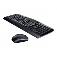 Logitech Wireless Combo MK330 - Keyboard and mouse set - wireless - 2.4 GHz - English - United Kingdom - black