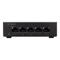 Cisco Small Business SF110D-05 - Switch - unmanaged - 5 x 10/100 - desktop, wall-mountable - DC power