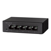 Cisco Small Business SG110D-05 - Switch - unmanaged - 5 x 10/100/1000 - desktop, wall-mountable - DC power Cisco Small Business SG110D-05 - Switch - unmanaged - 5 x 10/100/1000 - desktop, wall-mountable - DC power