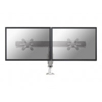 NewStar Full Motion Dual Desk Mount (grommet) for two 10-24" Monitor Screens, Height Adjustable (gas spring) - Silver - Stand for 2 LCD displays - silver - screen size: 10"-24" - desk-mountable NewStar Full Motion Dual Desk Mount (grommet) for two 10-24" Monitor Screens, Height Adjustable (gas spring) - Silver - Stand for 2 LCD displays - silver - screen size: 10"-24" - desk-mountable