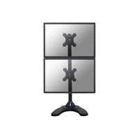 NewStar Tilt/Turn/Rotate Dual Desk Mount (stand & grommet) for two 10-27" Monitor Screens ONE ABOVE OTHER, Height Adjustable - Black - Stand for 2 LCD displays - black - screen size: 10"-27" - table-top NewStar Tilt/Turn/Rotate Dual Desk Mount (stand & grommet) for two 10-27" Monitor Screens ONE ABOVE OTHER, Height Adjustable - Black - Stand for 2 LCD displays - black - screen size: 10"-27" - table-top