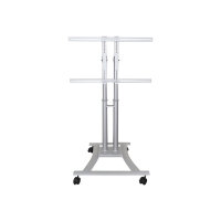 NewStar Mobile Monitor/TV Floor Stand for 27"-70" Screen , Height Adjustable - Silver - Cart for LCD / plasma panel - silver - screen size: 27"-70" NewStar Mobile Monitor/TV Floor Stand for 27"-70" Screen , Height Adjustable - Silver - Cart for LCD / plasma panel - silver - screen size: 27"-70"