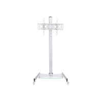 NewStar Mobile Monitor/TV Floor Stand for 27-70" screen, Height Adjustable - Silver - Stand for LCD / plasma panel - silver - screen size: 27"-70" - mounting interface: 100 x 100 mm - floor-standing NewStar Mobile Monitor/TV Floor Stand for 27-70" screen, Height Adjustable - Silver - Stand for LCD / plasma panel - silver - screen size: 27"-70" - mounting interface: 100 x 100 mm - floor-standing
