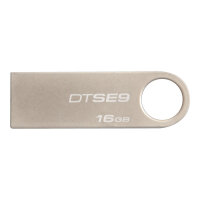 Kingston DataTraveler SE9 - USB flash drive - 16 GB - USB 2.0 - champagne Kingston DataTraveler SE9 - USB flash drive - 16 GB - USB 2.0 - champagne