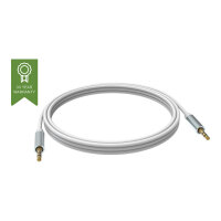 VISION Techconnect - Audio cable - mini jack (M) to mini jack (M) - 2 m - double shielded - white VISION Techconnect - Audio cable - mini jack (M) to mini jack (M) - 2 m - double shielded - white