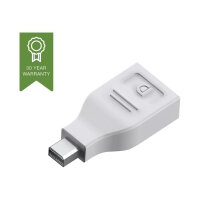 Vision Techconnect White DisplayPort adapter - DisplayPort (F) to Mini DisplayPort (M) - cable interface/gender adapter - Limited lifetime warranty Vision Techconnect White DisplayPort adapter - DisplayPort (F) to Mini DisplayPort (M) - cable interface/gender adapter - Limited lifetime warranty
