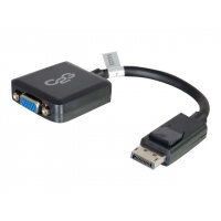 C2G DisplayPort Male to VGA Female Adapter Converter - VGA adapter - DisplayPort (M) to HD-15 (F) - 20 cm - latched - black C2G DisplayPort Male to VGA Female Adapter Converter - VGA adapter - DisplayPort (M) to HD-15 (F) - 20 cm - latched - black