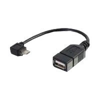 C2G Mobile Device USB Micro-B to USB Device OTG Adapter Cable - USB adapter - USB (M) to Micro-USB Type B (F) - 15 cm - black C2G Mobile Device USB Micro-B to USB Device OTG Adapter Cable - USB adapter - USB (M) to Micro-USB Type B (F) - 15 cm - black