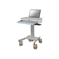 NewStar Medical Mobile Stand for Laptop, keyboard & mouse, Height Adjustable - Grey - Cart for notebook / keyboard / mouse - medical - grey - screen size: up to 22" wide NewStar Medical Mobile Stand for Laptop, keyboard & mouse, Height Adjustable - Grey - Cart for notebook / keyboard / mouse - medical - grey - screen size: up to 22" wide
