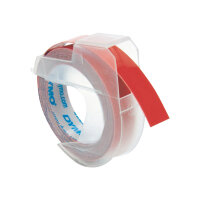DYMO - Self-adhesive - red - Roll (0.9 cm x 3 m) 1 roll(s) 3D embossing tape - for DYMO Junior embosser; Cool Clicks DYMO - Self-adhesive - red - Roll (0.9 cm x 3 m) 1 roll(s) 3D embossing tape - for DYMO Junior embosser; Cool Clicks