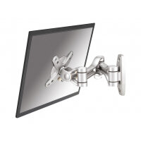NewStar TV/Monitor Wall Mount (Full Motion) for 10"-30" Screen - Silver - Adjustable arm for LCD / plasma panel (Tilt & Swivel) - silver - screen size: 10"-30" - wall-mountable NewStar TV/Monitor Wall Mount (Full Motion) for 10"-30" Screen - Silver - Adjustable arm for LCD / plasma panel (Tilt & Swivel) - silver - screen size: 10"-30" - wall-mountable