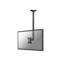 NewStar TV/Monitor Ceiling Mount for 10"-30" Screen, Height Adjustable - Black - Ceiling mount for LCD display (Tilt & Swivel) - black - screen size: 10"-30" NewStar TV/Monitor Ceiling Mount for 10"-30" Screen, Height Adjustable - Black - Ceiling mount for LCD display (Tilt & Swivel) - black - screen size: 10"-30"