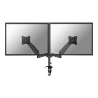 NewStar Full Motion Dual Desk Mount (clamp & grommet) for two 10-27" Monitor Screens, Height Adjustable (gas spring) - Black - Desk mount for 2 LCD displays (Tilt & Swivel) - black - screen size: 10"-27" NewStar Full Motion Dual Desk Mount (clamp & grommet) for two 10-27" Monitor Screens, Height Adjustable (gas spring) - Black - Desk mount for 2 LCD displays (Tilt & Swivel) - black - screen size: 10"-27"