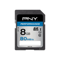 PNY Performance - Flash memory card - 8 GB - UHS Class 1 / Class10 - SDHC UHS-I PNY Performance - Flash memory card - 8 GB - UHS Class 1 / Class10 - SDHC UHS-I